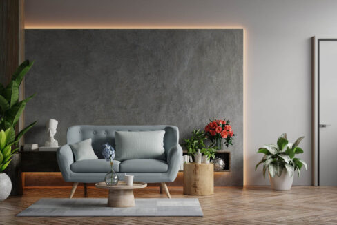 living-room-loft-industrial-style-with-blue-sofa-empty-concrete-wall-3d-rendering